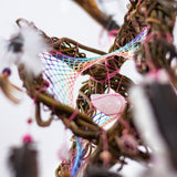 Positive Vibes Home Gift: Handmade 3D Dreamcatcher with Healing Crystals, Rainbow Pastel Decor for Chakra Balancing, Stress Relief Positive Vibes Home Gift: Handmade 3D Dreamcatcher with Healing Crystals, Rainbow Pastel Decor for Chakra Balancing, Stress Relief