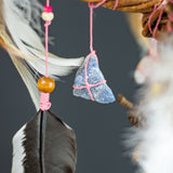 Conjunto de cristal para la ansiedad, protección Dream Catcher para el hogar, Abundancia prosperidad Conjunto de cristal para la ansiedad, protección Dream Catcher para el hogar, Abundancia prosperidad