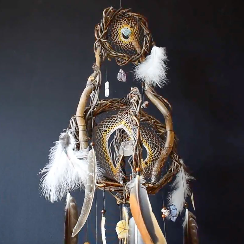 XL Dreamcatcher Willow Charm Healing Crystals XL Dreamcatcher Willow Charm Healing Crystals