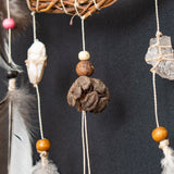 Dream catcher white with natural crystals Dream catcher white with natural crystals