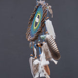 Soothing Blue and Green Dreamcatcher: Willow Wall Art with Healing Crystals - Calming Decor, Anxiety Relief, Natural Gift, Holistic Shamanic Soothing Blue and Green Dreamcatcher: Willow Wall Art with Healing Crystals - Calming Decor, Anxiety Relief, Natural Gift, Holistic Shamanic