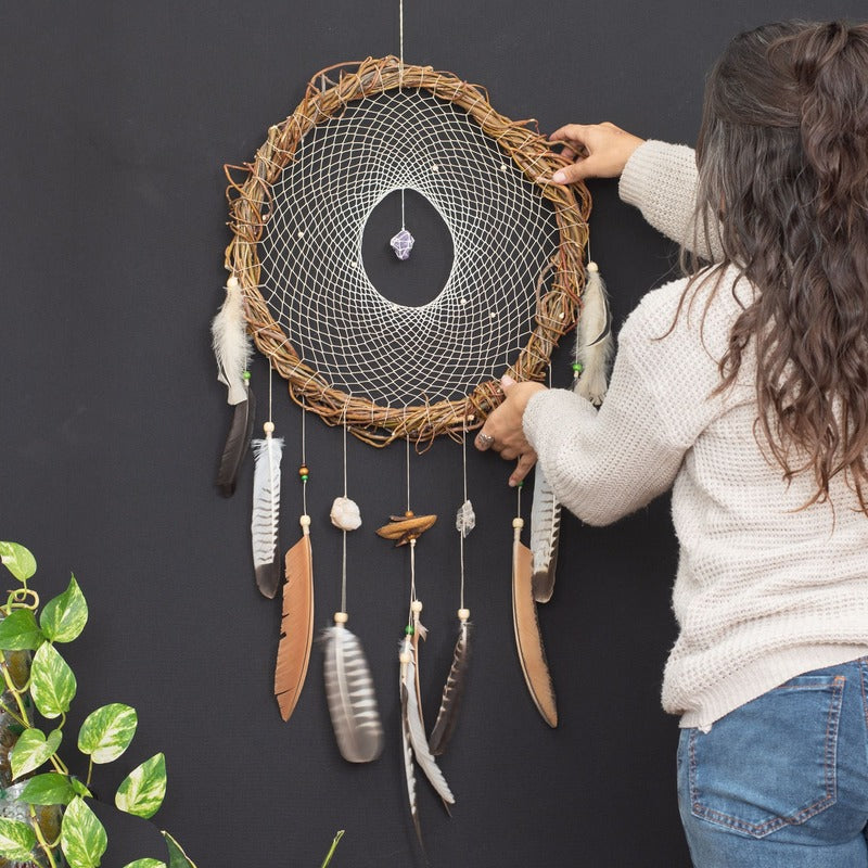 Atrapasueños chamánico: remedio para el dormitorio de inspiración nativa, sereno y eficaz para las pesadillas