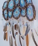 Attrape-rêves extra large unique en son genre, tapisserie murale nature attrape-rêves écologique fait à la main, espace de méditation, protection Attrape-rêves extra large unique en son genre, tapisserie murale nature attrape-rêves écologique fait à la main, espace de méditation, protection