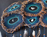 Attrape-rêves extra large unique en son genre, tapisserie murale nature attrape-rêves écologique fait à la main, espace de méditation, protection Attrape-rêves extra large unique en son genre, tapisserie murale nature attrape-rêves écologique fait à la main, espace de méditation, protection