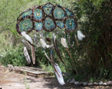 Attrape-rêves extra large unique en son genre, tapisserie murale nature attrape-rêves écologique fait à la main, espace de méditation, protection Attrape-rêves extra large unique en son genre, tapisserie murale nature attrape-rêves écologique fait à la main, espace de méditation, protection