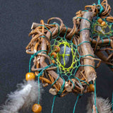 Atrapasueños con cristales para proteger el coche: hecho a mano, triple red, pequeño y único para cuna, coche y espacios pequeños, decoración bohemia para habitación infantil. Atrapasueños con cristales para proteger el coche: hecho a mano, triple red, pequeño y único para cuna, coche y espacios pequeños, decoración bohemia para habitación infantil.