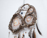 Crystal catcher spiritual artwork with healing stones for protection Crystal catcher spiritual artwork with healing stones for protection