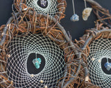 Crystal-Adorned Willow Dreamcatcher – Artisan Wall Hanging for Serenity, Energy Balance, and Restful Sleep Crystal-Adorned Willow Dreamcatcher – Artisan Wall Hanging for Serenity, Energy Balance, and Restful Sleep