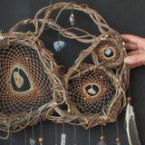 Crystal catcher spiritual artwork, unique home decor Dreamcatcher with healing stones for protection, Positive Energy Dream Catchers Crystal ArMoniZar Crystal catcher spiritual artwork, unique home decor Dreamcatcher with healing stones for protection, Positive Energy Dream Catchers Crystal ArMoniZar