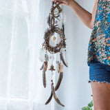 Crystal wall decor hangings dreamcatcher rustic feather mobile, Unique crystal decor dream catcher wood mobile, Healing birthday, Shaman art ArMoniZar Crystal wall decor hangings dreamcatcher rustic feather mobile, Unique crystal decor dream catcher wood mobile, Healing birthday, Shaman art ArMoniZar