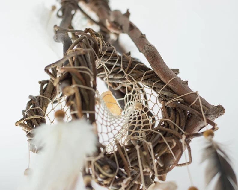 Crystal wall decor hangings dreamcatcher rustic feather mobile, Unique crystal decor dream catcher wood mobile, Healing birthday, Shaman art ArMoniZar Crystal wall decor hangings dreamcatcher rustic feather mobile, Unique crystal decor dream catcher wood mobile, Healing birthday, Shaman art ArMoniZar