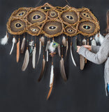 Large dreamcatcher, Dream catchers with crystals, Authentic dreamcatcher made from naturals materials, Earthy style, Unique decor custom ArMoniZar Large dreamcatcher, Dream catchers with crystals, Authentic dreamcatcher made from naturals materials, Earthy style, Unique decor custom ArMoniZar