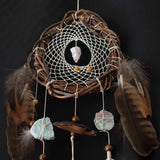 White dreamcatchers crystal, Spiritual dream catcher shamanic macrame wall decor, Powerful stone, house blessing, Sacred circle catcher ArMoniZar White dreamcatchers crystal, Spiritual dream catcher shamanic macrame wall decor, Powerful stone, house blessing, Sacred circle catcher ArMoniZar