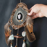 White dreamcatchers crystal, Spiritual dream catcher shamanic macrame wall decor, Powerful stone, house blessing, Sacred circle catcher ArMoniZar White dreamcatchers crystal, Spiritual dream catcher shamanic macrame wall decor, Powerful stone, house blessing, Sacred circle catcher ArMoniZar