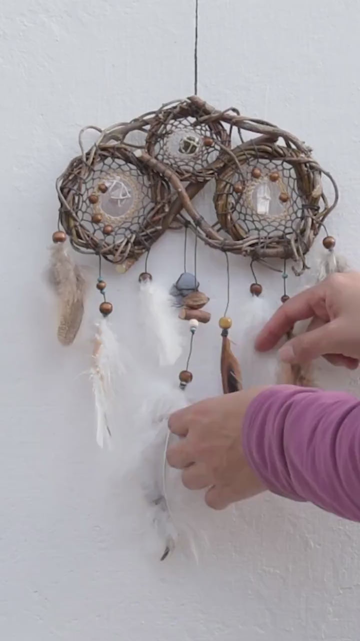 Night terror protection dreamcatcher set dream catchers with crystals, Spiritual gifts, protection wall art Ready to ship gift, Witchy decor Night terror protection dreamcatcher set dream catchers with crystals, Spiritual gifts, protection wall art Ready to ship gift, Witchy decor