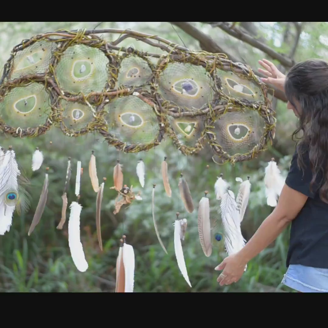 Décoration murale au dessus du lit Grande tapisserie tissée attrape-rêves Grande décoration murale naturelle attrape-rêves Merveilleuse énergie, sorcière terrestre Décoration murale au dessus du lit Grande tapisserie tissée attrape-rêves Grande décoration murale naturelle attrape-rêves Merveilleuse énergie, sorcière terrestre