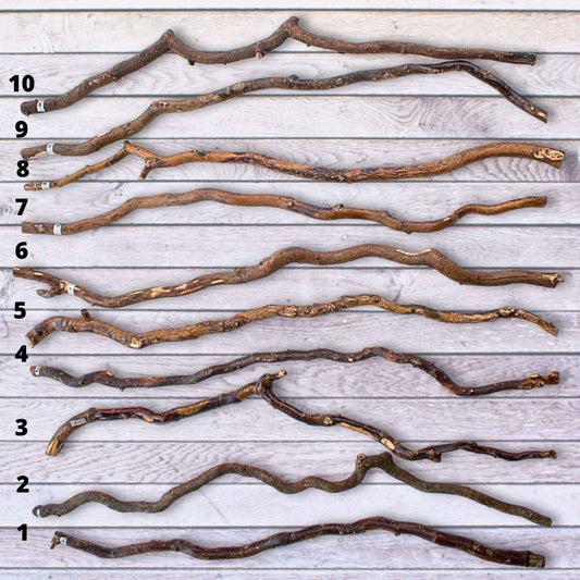 Branche de saule coupée naturelle pour décoration suspendue, 46 pouces (118 cm), prête à l'emploi - Similaire au bois flotté, parfaite pour les espaces bohèmes et rustiques