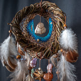 Conjunto de cristal para la ansiedad, protección Dream Catcher para el hogar, Abundancia prosperidad