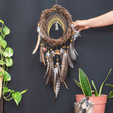 Conjunto de cristal para la ansiedad, protección Dream Catcher para el hogar, Abundancia prosperidad