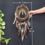 Conjunto de cristal para la ansiedad, protección Dream Catcher para el hogar, Abundancia prosperidad