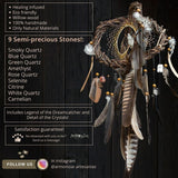 Conjunto de cristal para la ansiedad, protección Dream Catcher para el hogar, Abundancia prosperidad