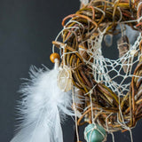 Conjunto de cristal para la ansiedad, protección Dream Catcher para el hogar, Abundancia prosperidad