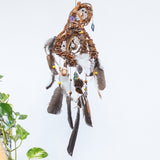 3D Crystal Dreamcatcher Mobile: Spiritual Protection, Boho Wall Decor, Meditation Room, Chakra Cleansing, Anxiety & Stress Relief Tool