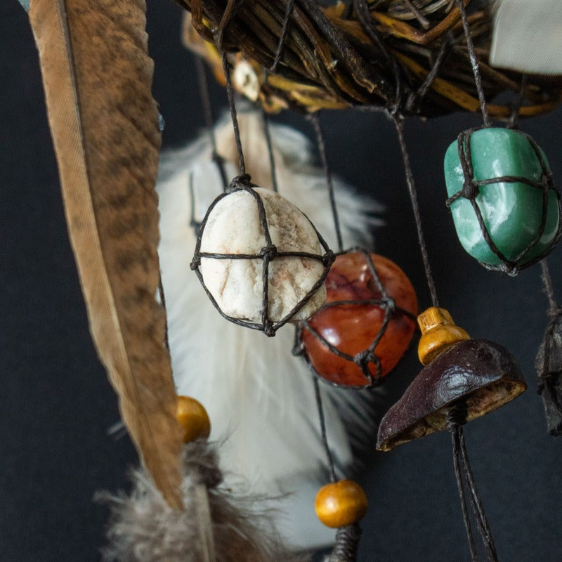 Mobile attrape-rêves en cristal 3D : protection spirituelle, décoration murale bohème, salle de méditation, nettoyage des chakras, outil de soulagement de l'anxiété et du stress