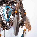 Healing Gemstone Dreamcatcher: Spiritual Protection Mobile with 13 Crystals