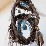 Mobile attrape-rêves en cristal 3D : protection spirituelle, décoration murale bohème, salle de méditation, nettoyage des chakras, outil de soulagement de l'anxiété et du stress