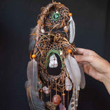 Attrape-rêves en cristal Art de pleine conscience Mobile Cadeaux d'anxiété Protection de nettoyage à domicile