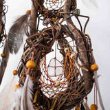 Healing Gemstone Dreamcatcher: Spiritual Protection Mobile with 13 Crystals
