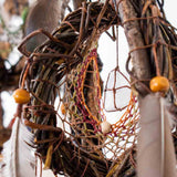 3D Chakra Dreamcatcher Duo with 13 Healing Crystals, Boho Spiritual Mobile in 2 Sizes, Feathered Energy Decor Activo