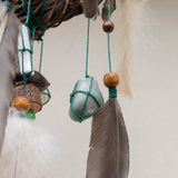 Conjunto de cristal para la ansiedad, protección Dream Catcher para el hogar, Abundancia prosperidad