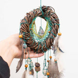 Conjunto de cristal para la ansiedad, protección Dream Catcher para el hogar, Abundancia prosperidad