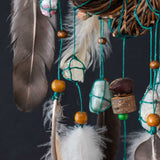 Conjunto de cristal para la ansiedad, protección Dream Catcher para el hogar, Abundancia prosperidad