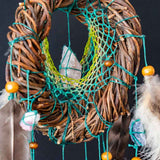 Conjunto de cristal para la ansiedad, protección Dream Catcher para el hogar, Abundancia prosperidad