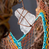 Dreamcatcher Spiritual - Large Brown & Turquoise 3D Art, Shamanic Sanctuary