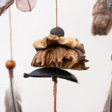 Mystical Wall Dreamcatcher with Healing Crystals – Artisan Feather Mobile, Bohemian Spirit Decor, Unique Handmade Gift for the Soul