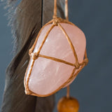 3D Authentic Dreamcatcher Large 2 Level with 13 Gemstones, Earth Tone Ceiling Mobile for Energy Cleansing, Christmas Gift