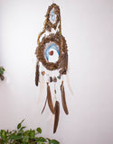 Spiritual Dreamcatcher Healing, 3D Double Art, 13 Crystal Energy Decor