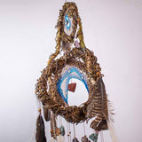 Spiritual Dreamcatcher Healing, 3D Double Art, 13 Crystal Energy Decor