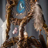 Spiritual Dreamcatcher Healing, 3D Double Art, 13 Crystal Energy Decor