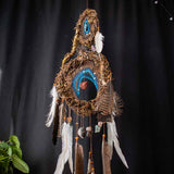 Spiritual Dreamcatcher Healing, 3D Double Art, 13 Crystal Energy Decor