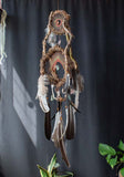 Dreamcatcher Authentic - 3D Wooden 13 Crystal Large Ceremonial Art