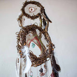 Dreamcatcher Authentic - 3D Wooden 13 Crystal Large Ceremonial Art