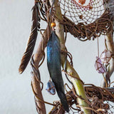 Dreamcatcher Authentic - 3D Wooden 13 Crystal Large Ceremonial Art