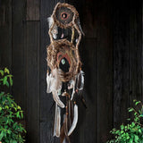 Dreamcatcher Authentic - 3D Wooden 13 Crystal Large Ceremonial Art