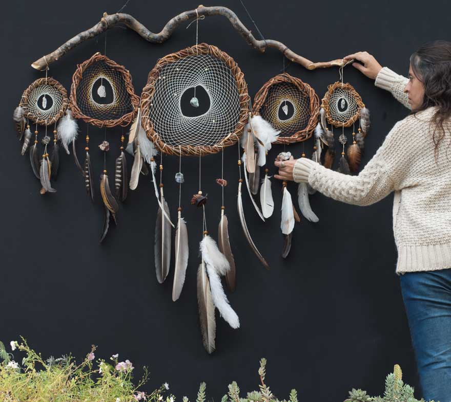 5 Shamanic Eco-Friendly Driftwood Dreamcatchers set - Handcrafted Natural Décor. Ready to Ship! - ArMoniZar