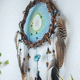 Authentic Dream Catcher, Large hanging mobile rustic, Feathers of style dreamcatcher ArMoniZar